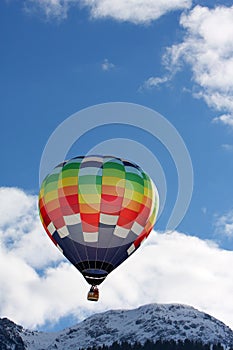 Colorful hot air balloon