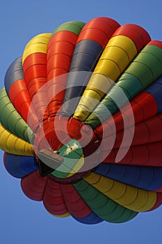 Colorful Hot Air Balloon Rising