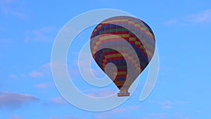 Colorful Hot Air Balloon in Sky