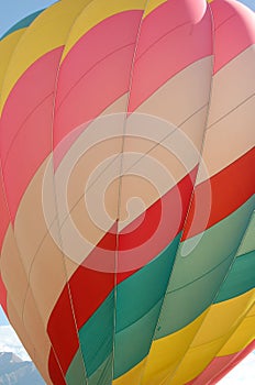 Colorful Hot Air Balloon on sunny day