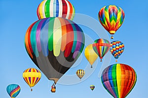 Colorful hot air balloons