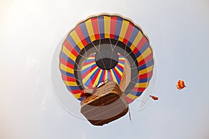 Colorful Hot Air Balloons in Flight