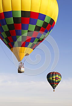 Colorful Hot Air Balloons Over Arizona