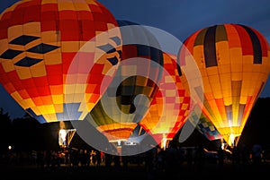 Colorful hot air balloons two