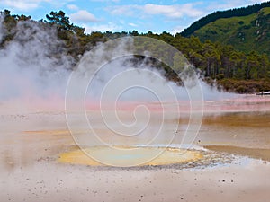 Colorful hot water spring