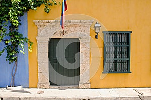 Colorful house exterior