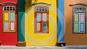 Colorful House of Tan Teng Niah in Little India, Singapore