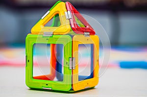 Colorful house. Toy house for any concept.