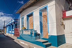 Colorful houses in Baracoa, Cu