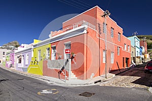 Colorful houses of Bo-kaap, Cape Town