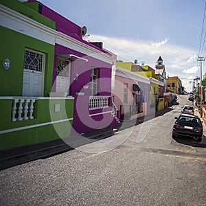 Colorful houses in Bo-Kaap, Cape Town, South Africa