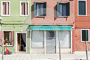 Colorful houses on Burano