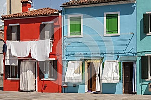 Colorful houses on Burano