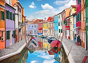 Colorful houses in Burano