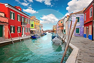 Colorful houses in Burano