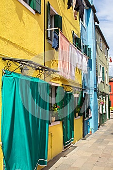 Colorful houses in Burano, Venice