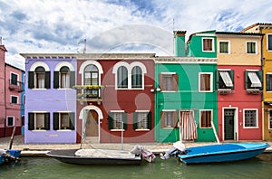 Colorful houses in Burano, Venice