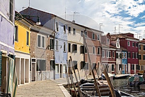 Colorful houses in Burano, Venice