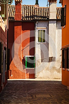 Colorful houses in Burano, Venice, Italy