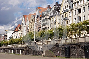 Colorful houses in Dusseldorf
