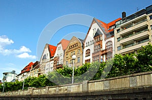 Colorful houses in Dusseldorf