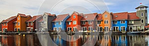 Colorful houses Groningen, The Netherlands