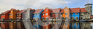 Colorful houses Groningen, The Netherlands photo