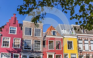 Colorful houses in the historic center of Haarlem