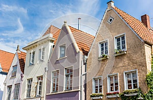 Colorful houses in the historic Schnoor district of Bremen photo