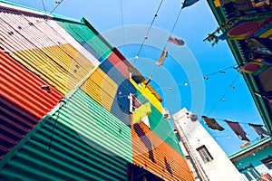 Colorful houses in La Boca, Buenos Aires