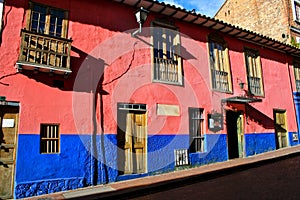 Colorful houses, La Candelaria, Bogota