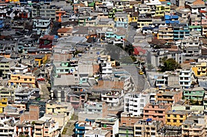 Colorful houses in latin town