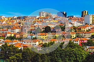 Colorful houses in Lisbon photo