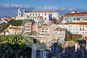 Colorful houses in Lisbon, Portugal