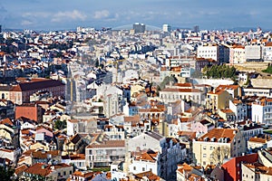 Colorful houses in Lisbon, Portugal