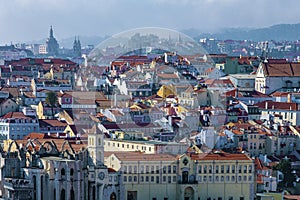 Colorful houses in Lisbon, Portugal