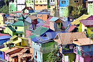 Colorful houses of Malang