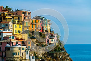 Colorful houses in Manarola, Cinque Terre - Italy