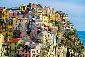 Colorful houses in Manarola, Cinque Terre - Italy