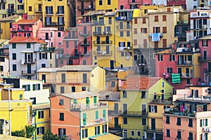 Colorful houses in Manarola, Cinque Terre - Italy