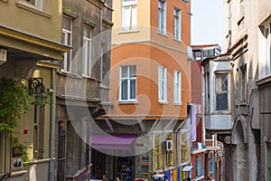 Colorful houses in old city Balat