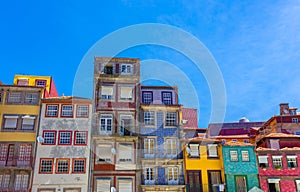 Colorful houses in the Ribeira, Porto. photo