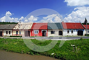 Colorful houses in a row