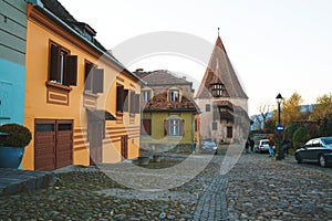Colorful houses in sighisoara