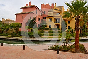 Colorful houses in Sotogrande port