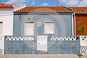 Colorful houses' wall