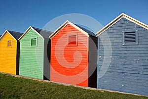 Colorful huts