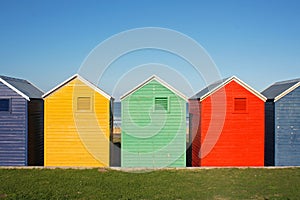 Colorful huts photo