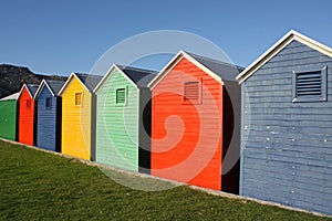 Colorful huts