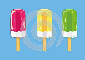 Colorful ice cream bar
